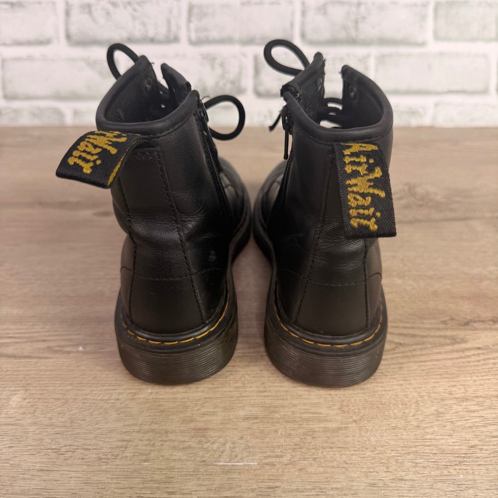 Dr Martens 1460 Side Zip Boot Black Kids Size 2 - Picture 3 of 7